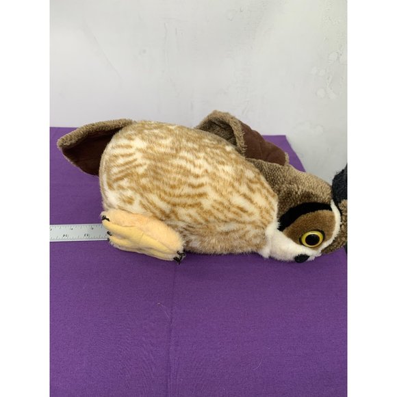 2007 KNM International Toys Horned Owl Scratched Plastic Eyes, 12 Inch - Picture 12 of 13